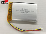 Перезаряжаемые батарея GPS 523450 3.7V 1000mAh полимера лития IEC62133