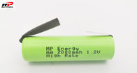 Тип легковес шевера бритвы блока батарей 10К АА2000мАх 1.2В перезаряжаемые Нимх