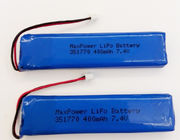 351770 батарея полимера лития MSDS UN38.3 400mAh 7.4V