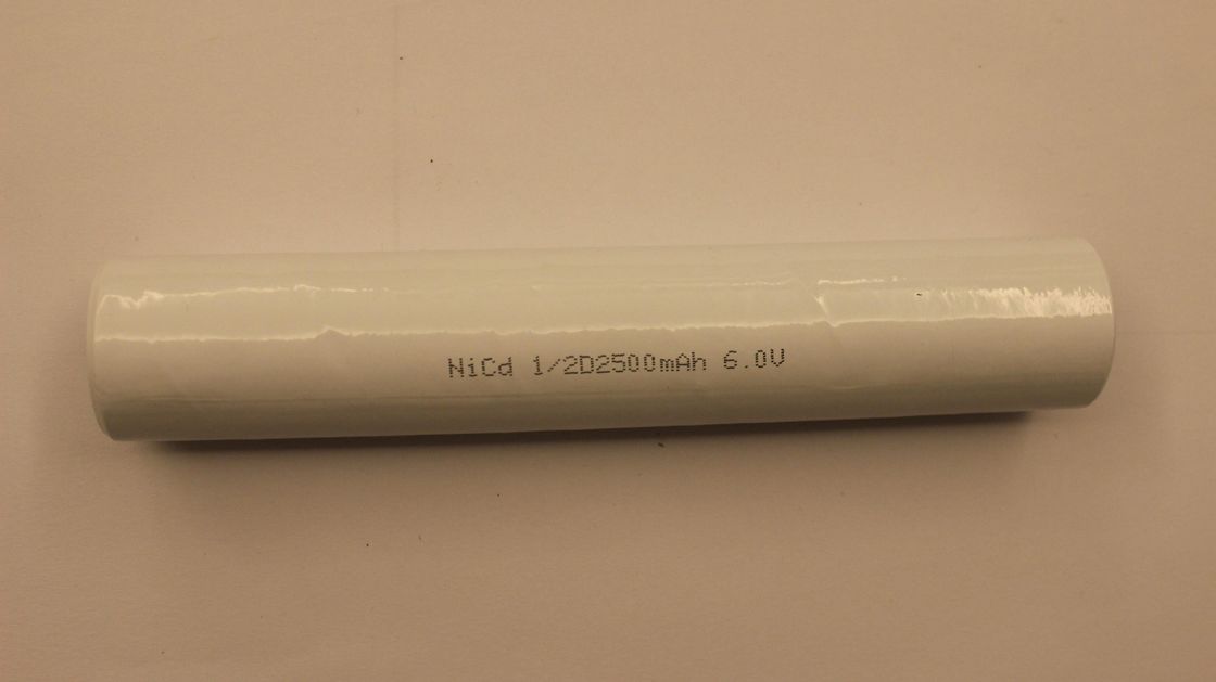 UL крышки перезаряжаемые батарейки для карманного фонаря NiCd 6.0V 1/2D2500mAh высокий