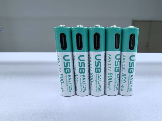 1.5В AAA 180mA 660mWh Литий-ионная аккумуляторная батарея