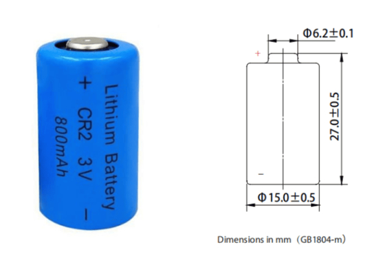 Li Mno2 CR2 CR15270 Прочный CR2 3.0V 800mAh Батарея 3.0v 800mAh 900mAh литийная батарея