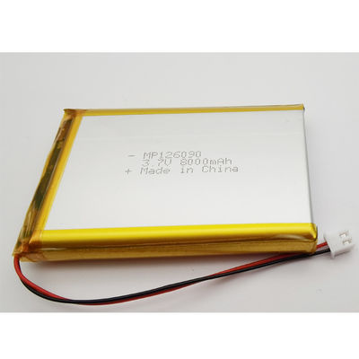 Rechargeable 3.7V 8000mAh Lithium Polymer Battery UN38.3 Certified for Tablets and GPS Tracking