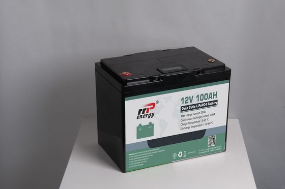 12V 100Ah Deep Cycle Lithium LiFePO4 Battery Pack with Long Life Span for RV and EV Applications