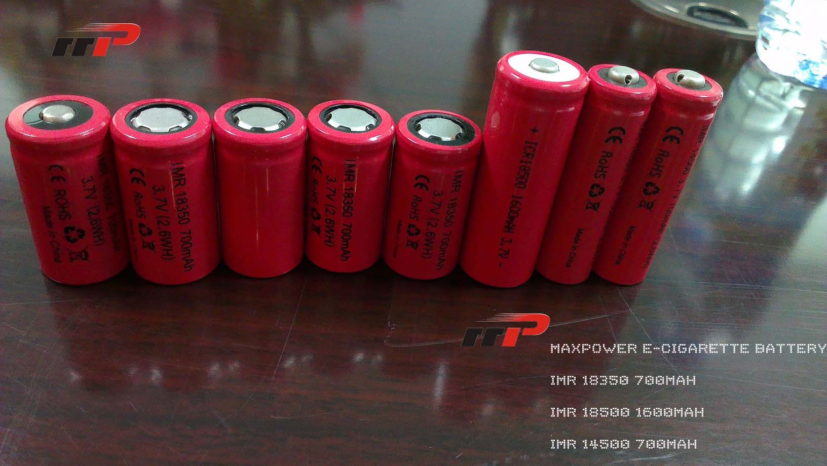 E-Сигарета перезаряжаемых батарей 3.7V 2.6WH иона лития 700mAh IMR 18350
