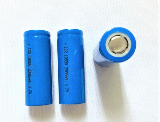 INR18500 Литий-ионный аккумулятор 2000mAh высокая емкость 3.7V перезаряжаемая литий-ионная батарея