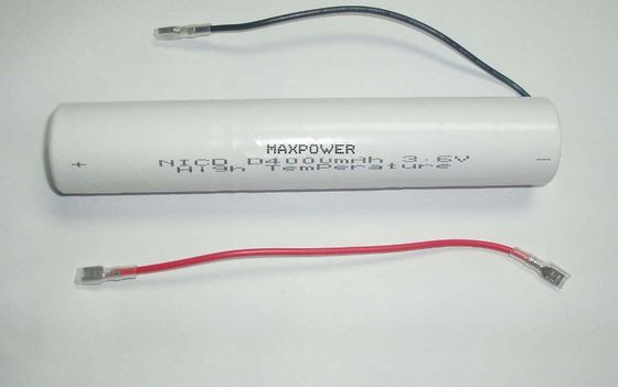 батареи 3.6Volt высокотемпературное IEC61951-1/2 4000mAh NICAD перезаряжаемые