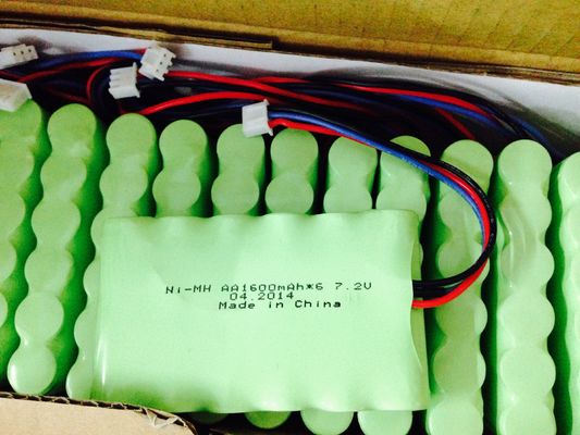 батареи 1600mAh 7.2V AA NIMH перезаряжаемые, OEM батареи лития камеры