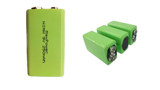 батарея IEC62133 250mAh 300mAh 9V Nimh перезаряжаемые